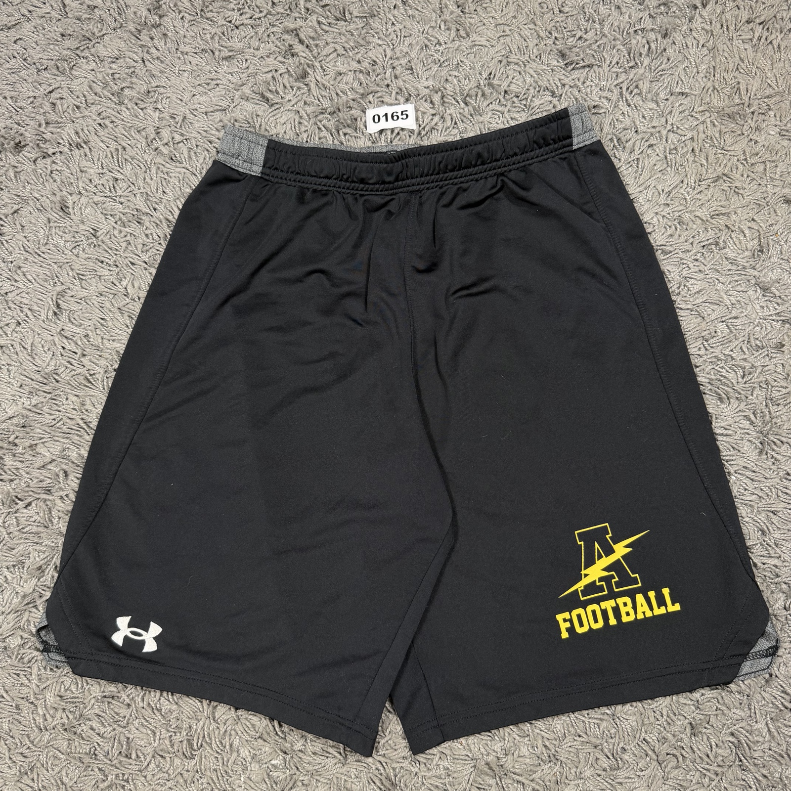 Under Armour Black Football Shorts M Elastic Waist