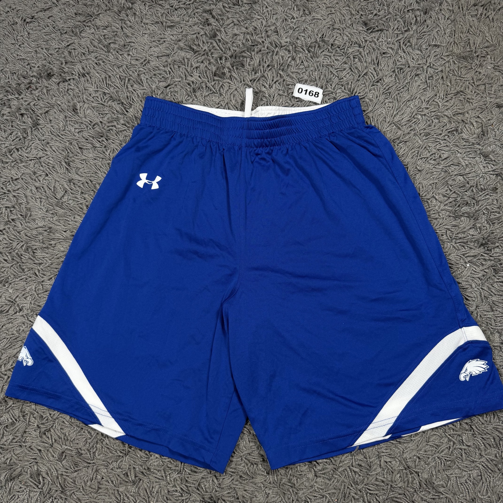 Under Armour Blue Sports Shorts Medium Elastic Waist Lightweight
