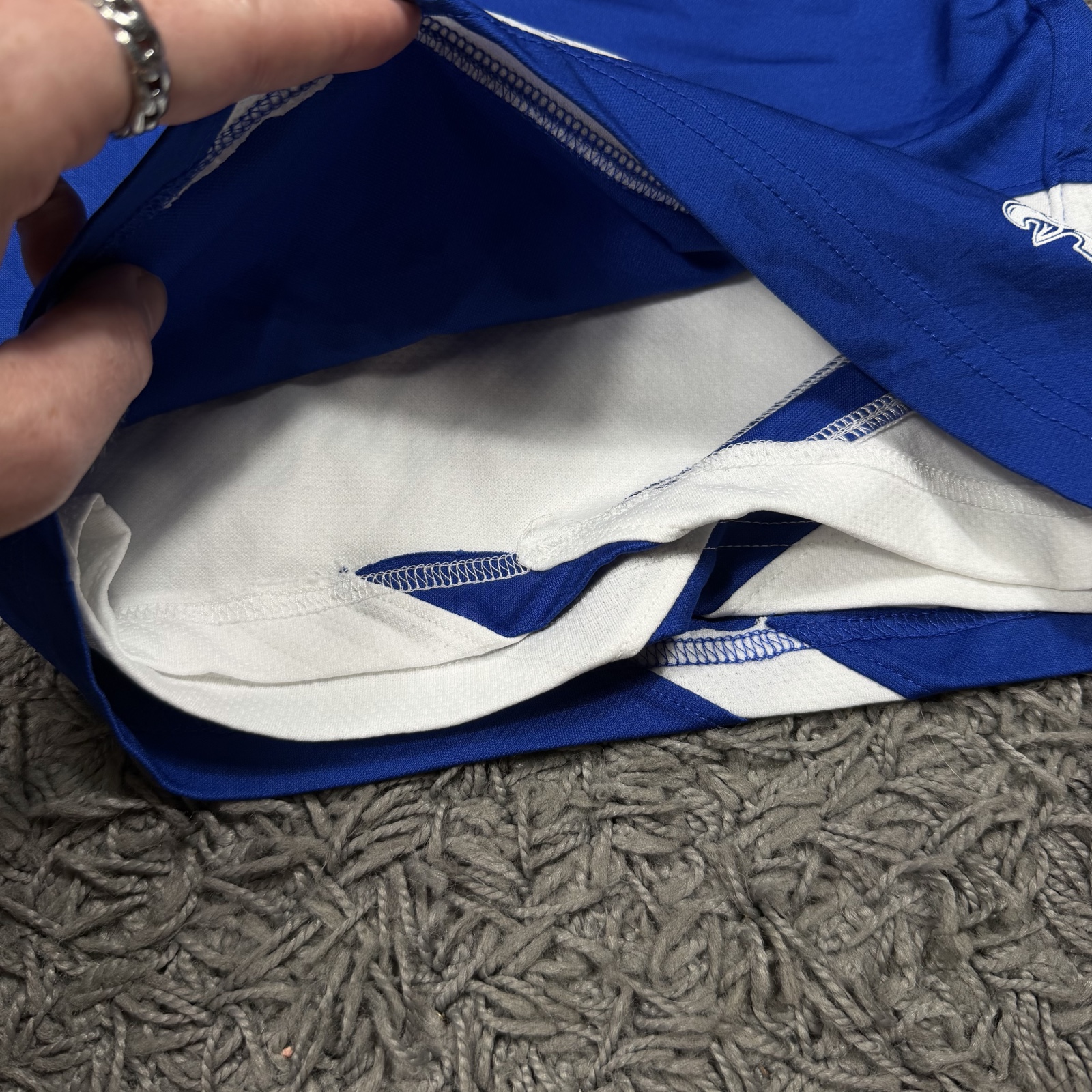 Under Armour Blue Sports Shorts Medium Elastic Waist Lightweight image 5
