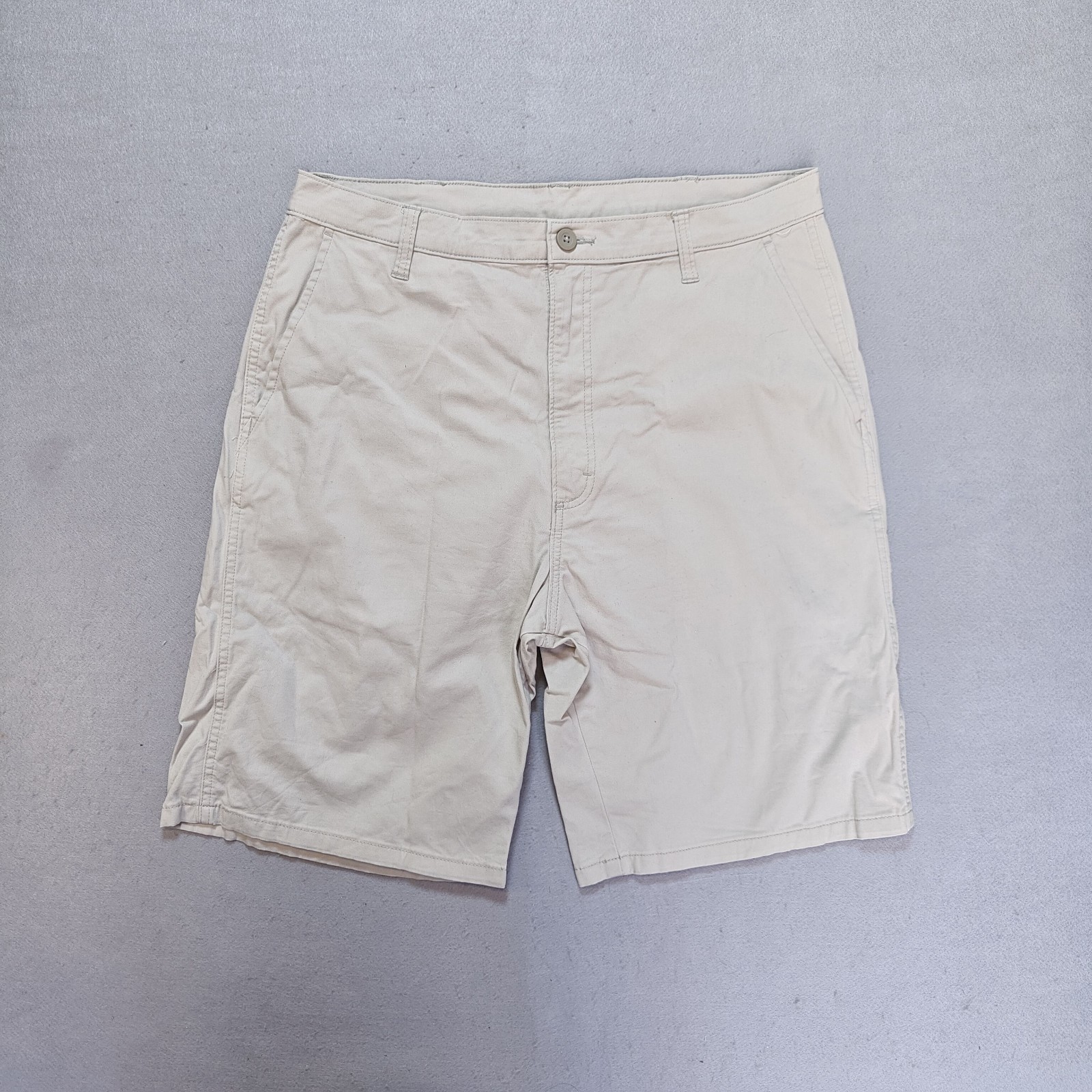 Wrangler Cotton Stretch Twill Chino Shorts Mens W34 Beige