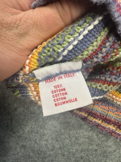 Balajo Multi-Colour Striped Knit Sweater V Neck image 4