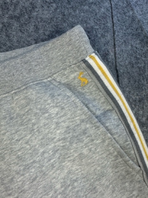 Joules Grey Jogger Trousers UK 6 Striped Side Detail image 2