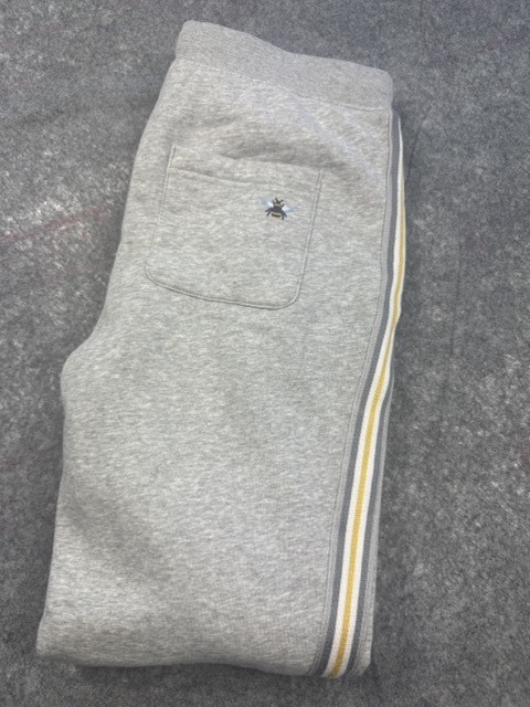 Joules Grey Jogger Trousers UK 6 Striped Side Detail image 4