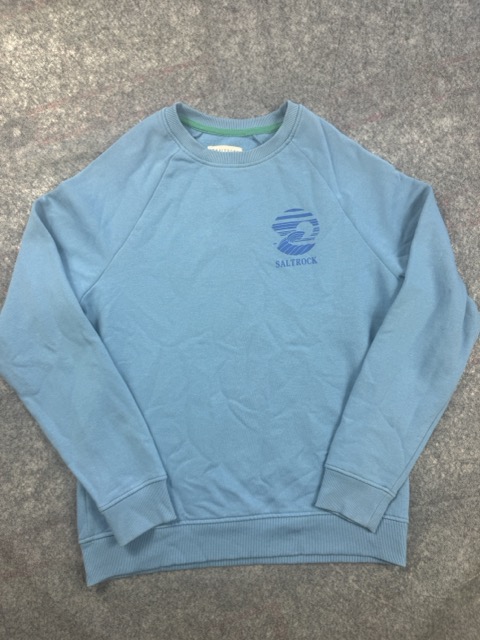 Saltrock Blue Sweatshirt Graphic Print Size S
