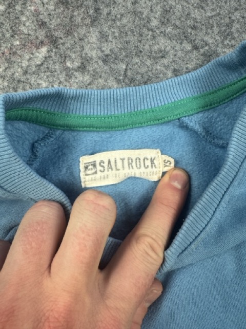 Saltrock Blue Sweatshirt Graphic Print Size S image 3