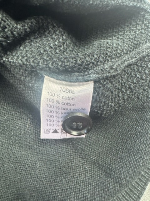Lacoste Black Knit Quarter Button Sweater 4 image 5
