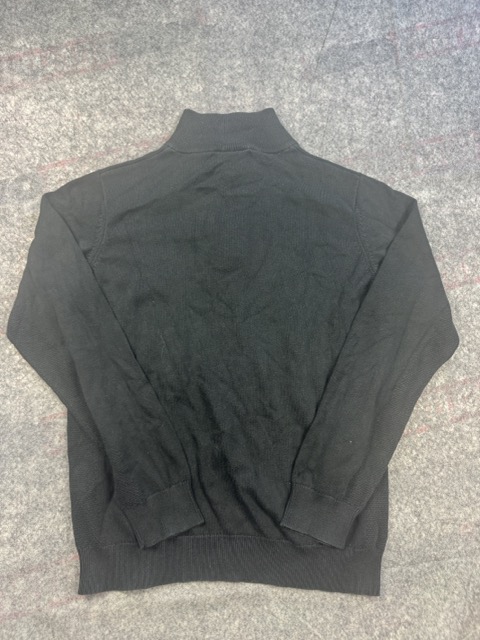 Lacoste Black Knit Quarter Button Sweater 4 image 6