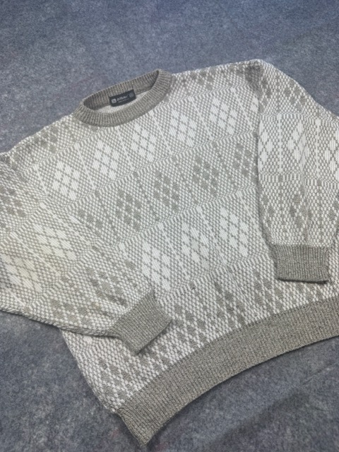 St Michael Beige Patterned Knit Jumper 36 image 3