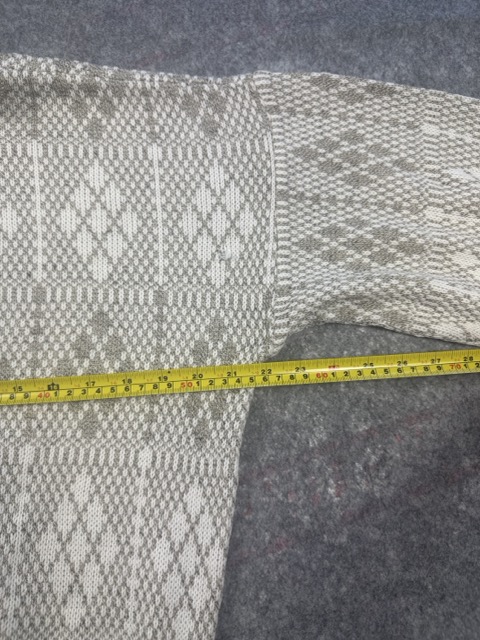 St Michael Beige Patterned Knit Jumper 36 image 6
