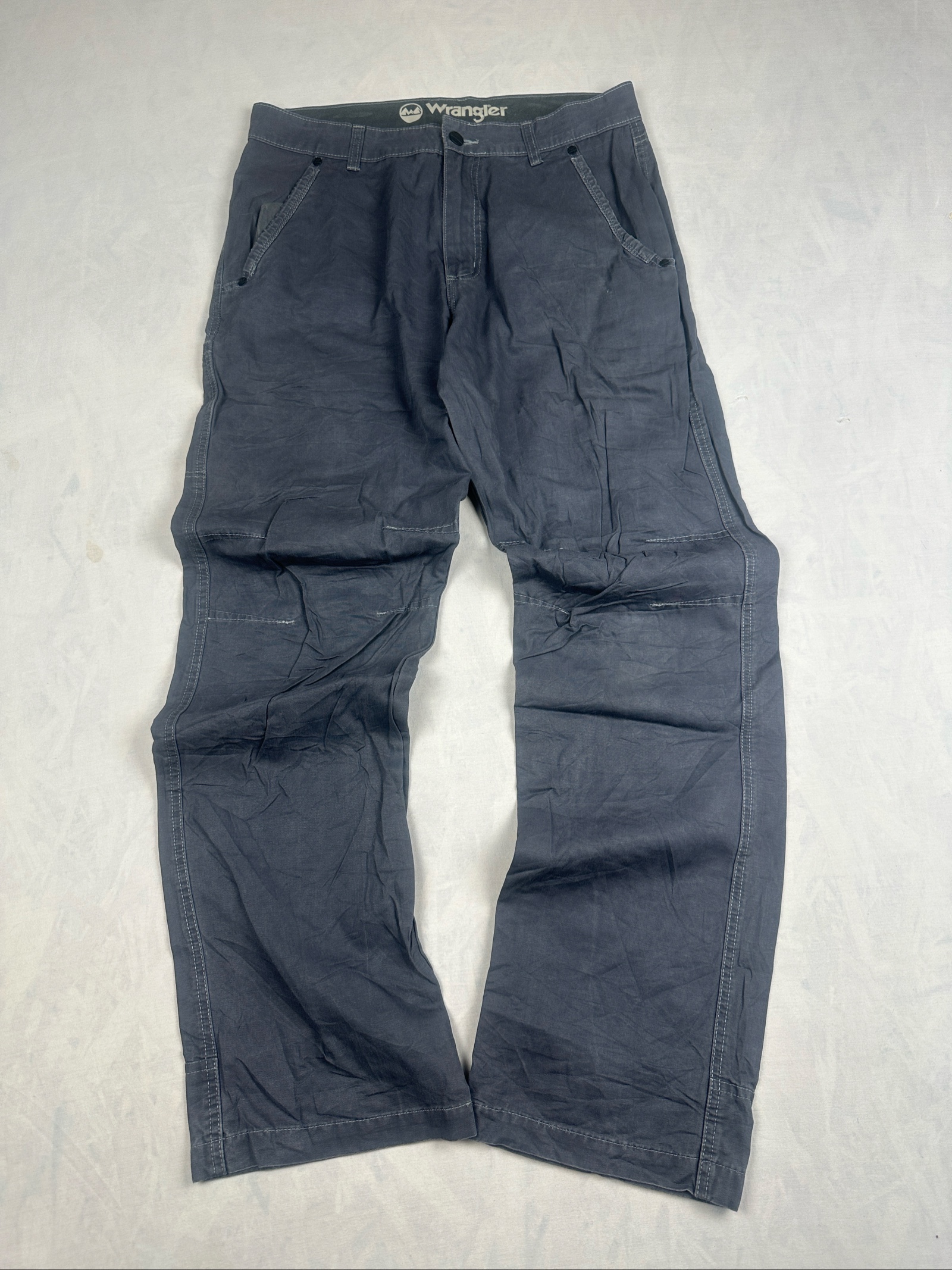 Wrangler Grey Work Wear Trousers Pants Waist 32 in