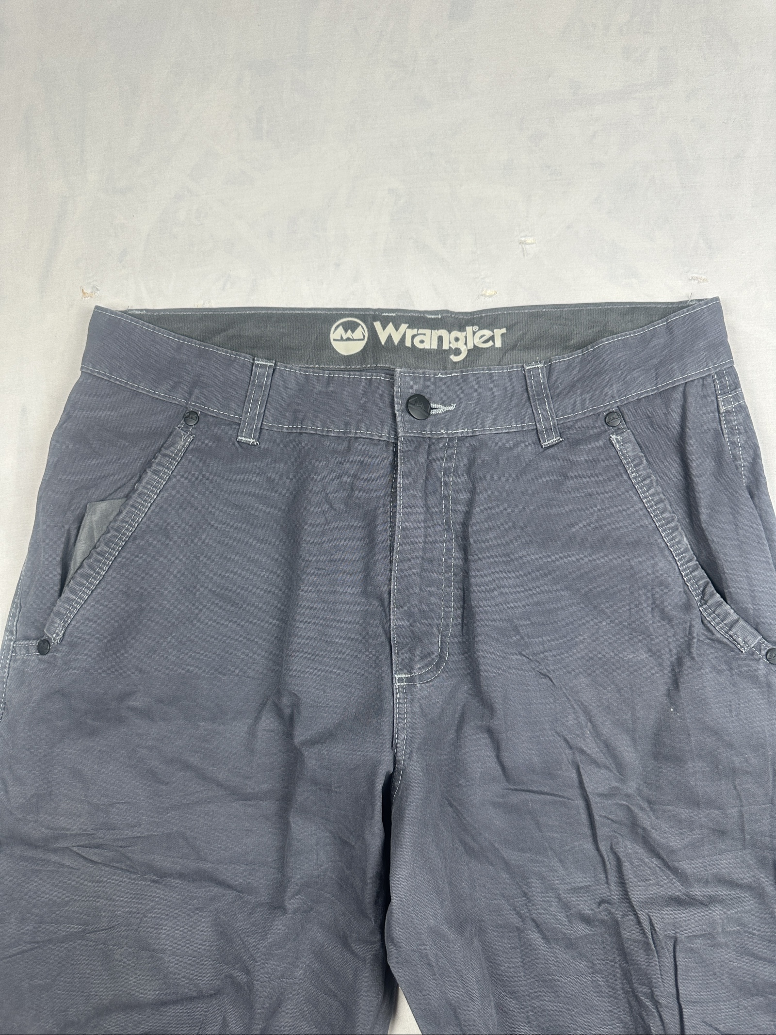 Wrangler Grey Work Wear Trousers Pants Waist 32 in image 4