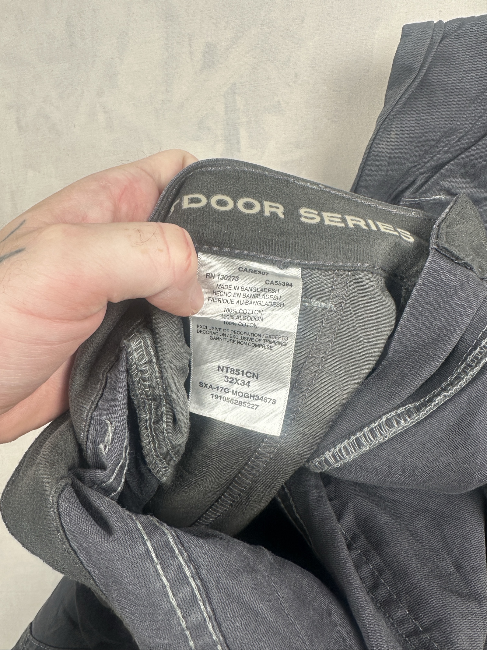 Wrangler Grey Work Wear Trousers Pants Waist 32 in image 8