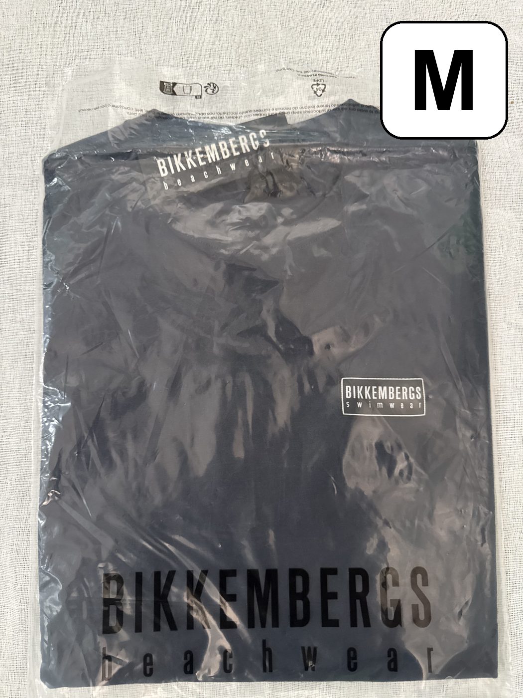 Camiseta Bikkembergs Swimwear – Azul marino, talla M, nueva image 2