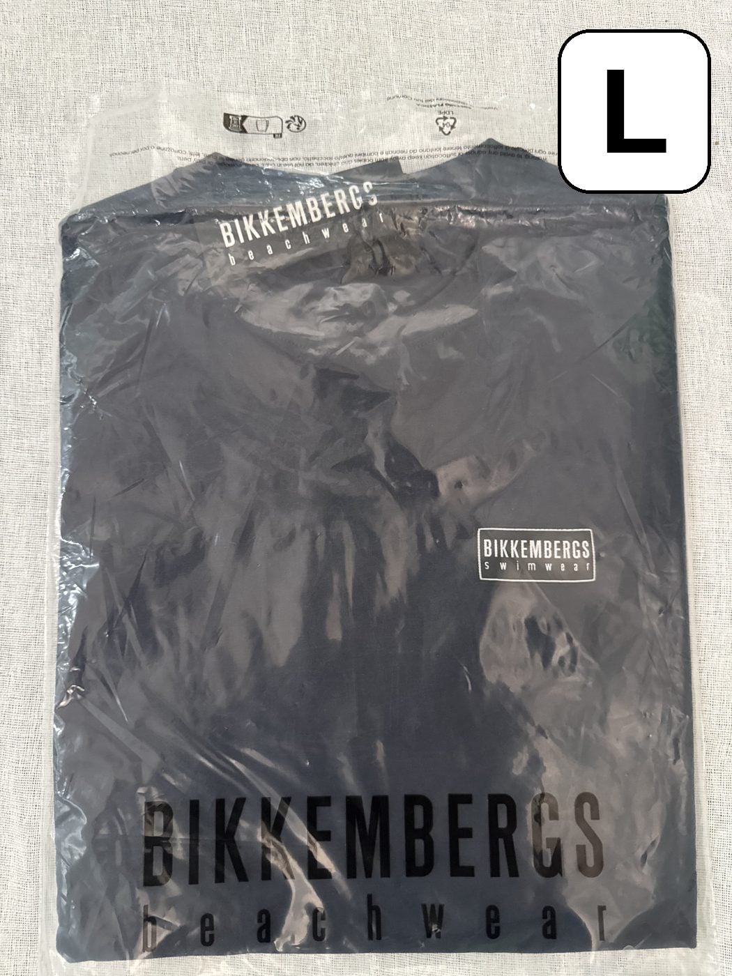 Camiseta Bikkembergs Swimwear – Azul marino, talla L, nueva image 2