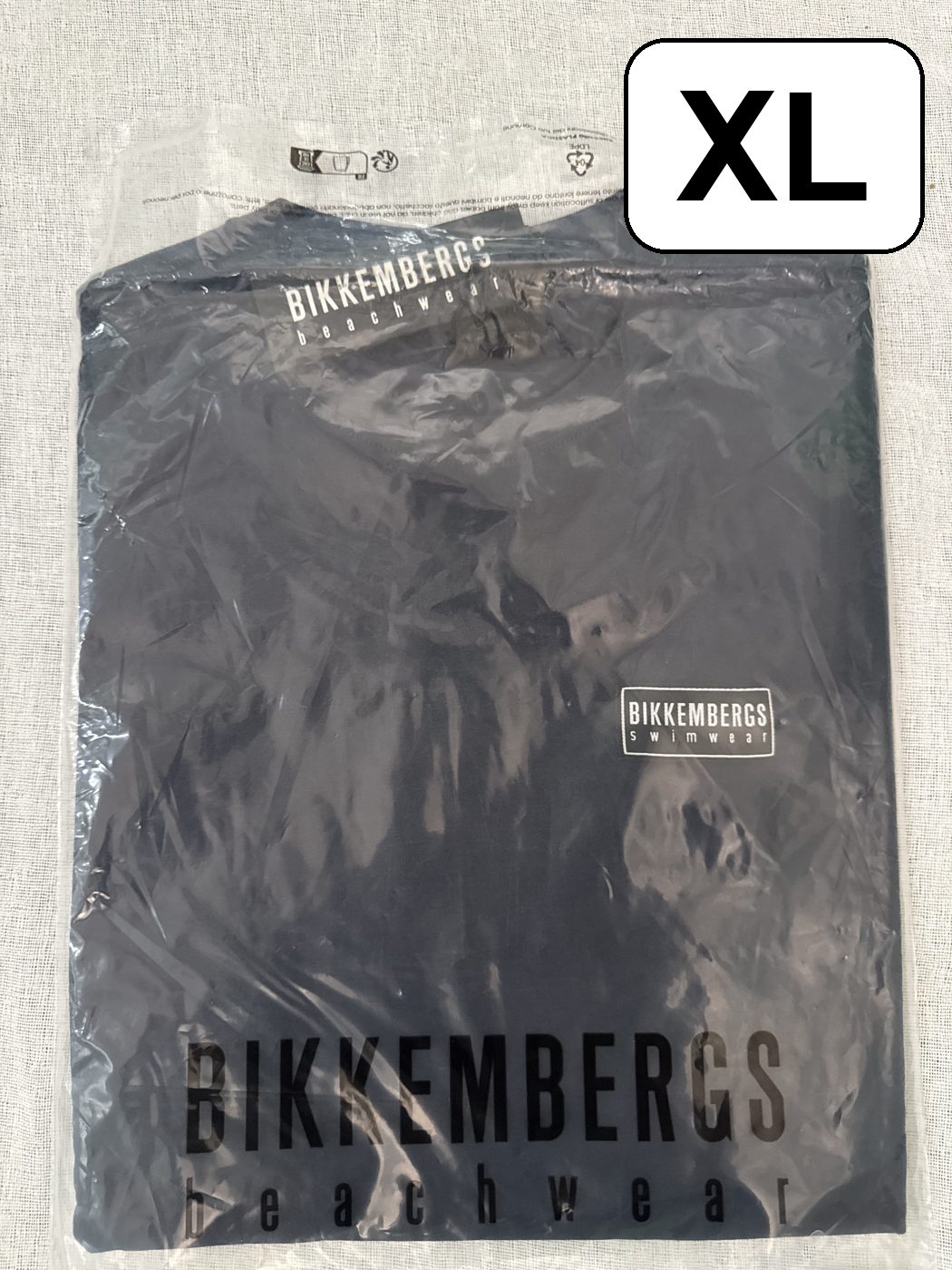 Camiseta Bikkembergs Swimwear – Azul marino, talla XL, nueva image 2