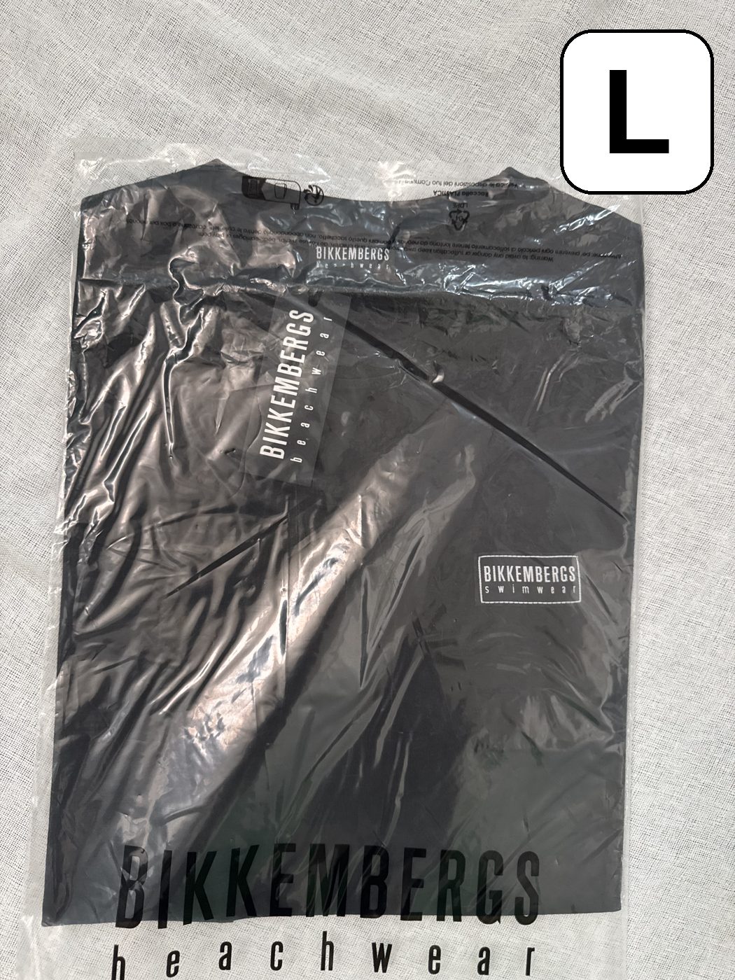 Camiseta Bikkembergs Swimwear – Negro, talla L, nueva image 2