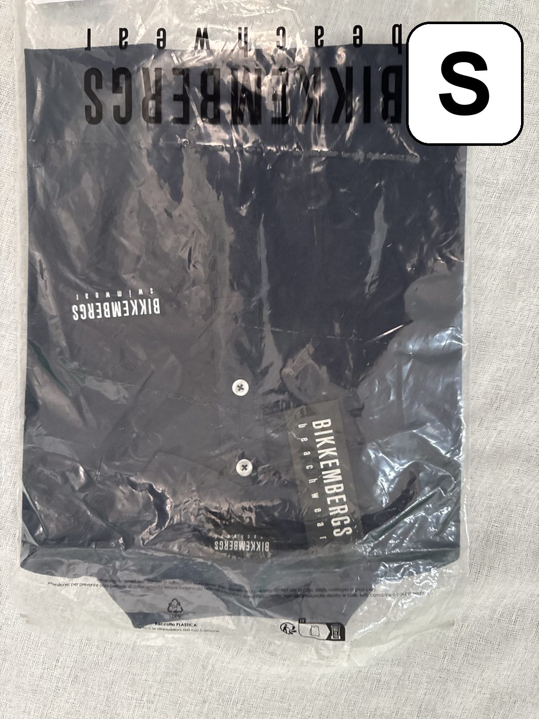 Polo Bikkembergs Swimwear – Azul marino, talla S, nuevo image 2