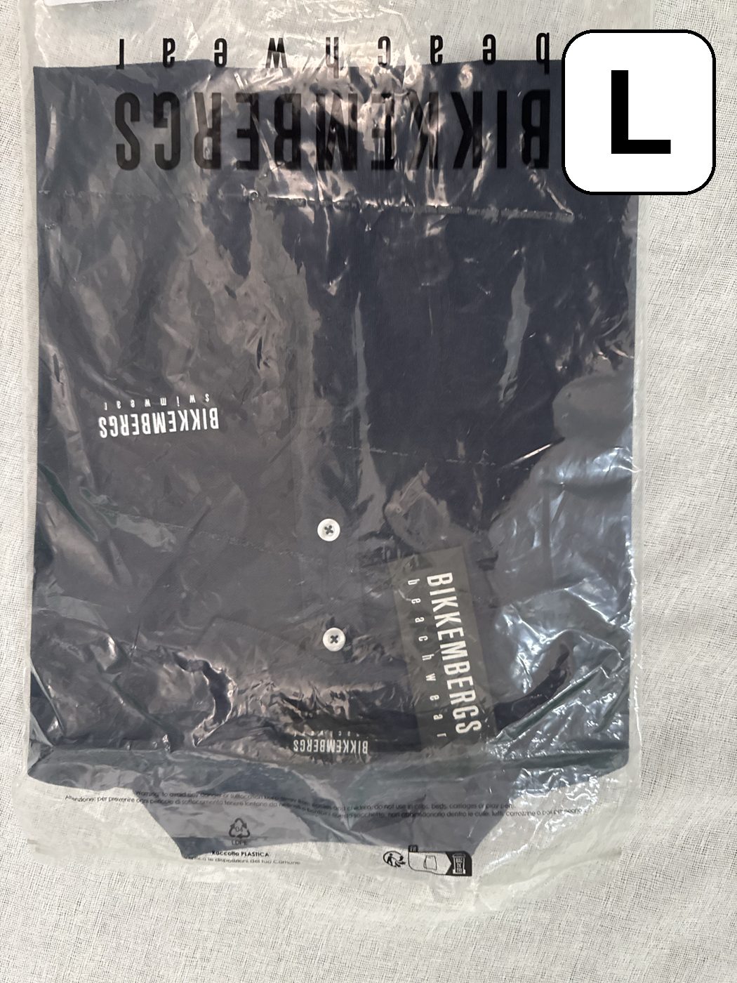 Polo Bikkembergs Swimwear – Azul marino, talla L, nuevo image 2