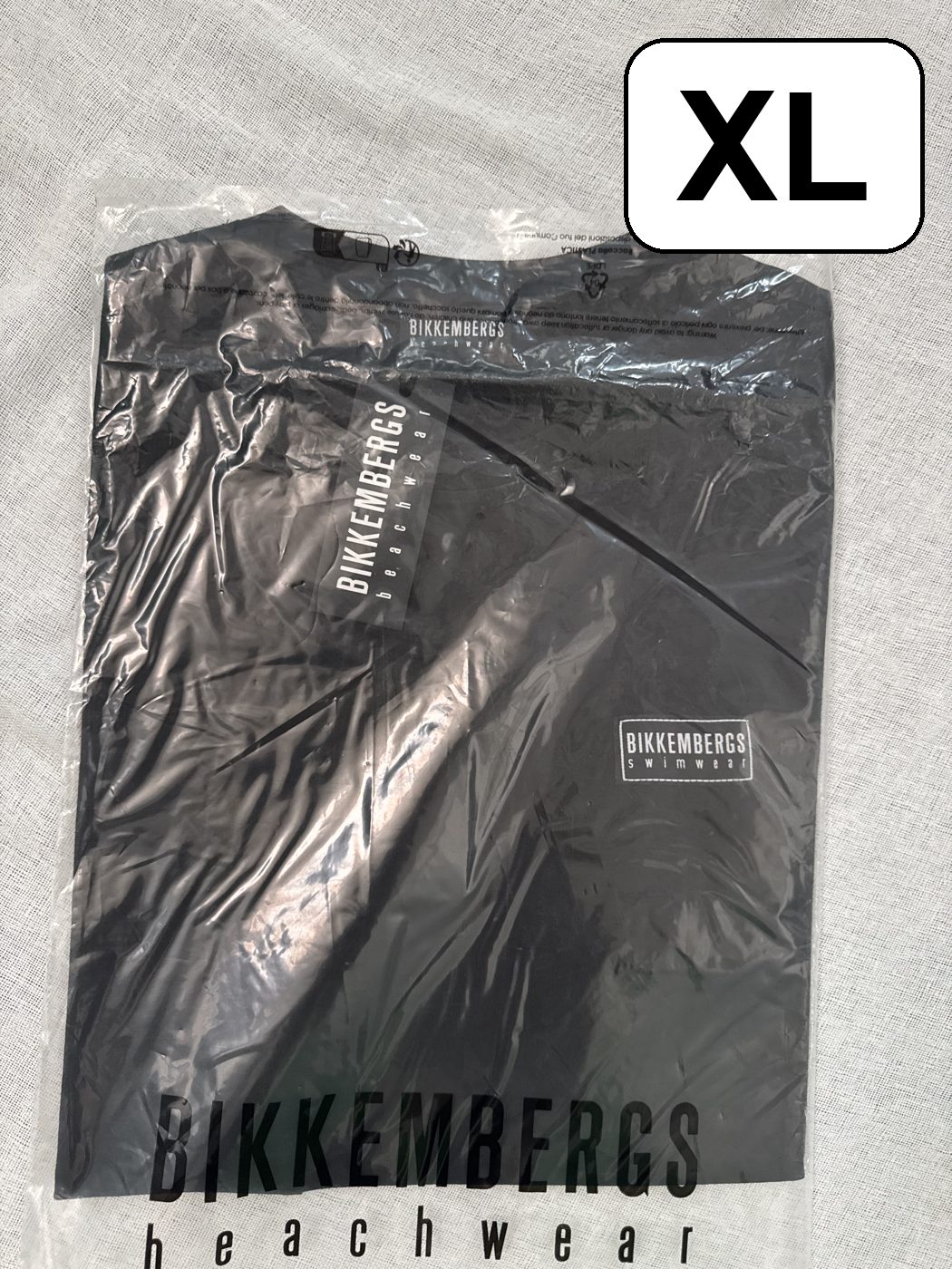 Camiseta Bikkembergs Swimwear – Negro, talla XL, nueva image 2