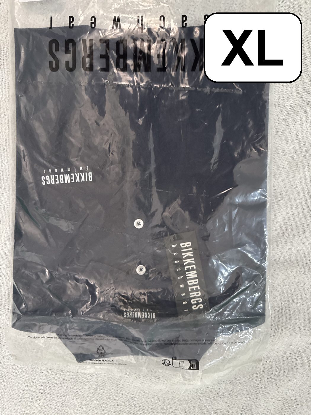Polo Bikkembergs Swimwear – Azul marino, talla XL, nuevo image 2