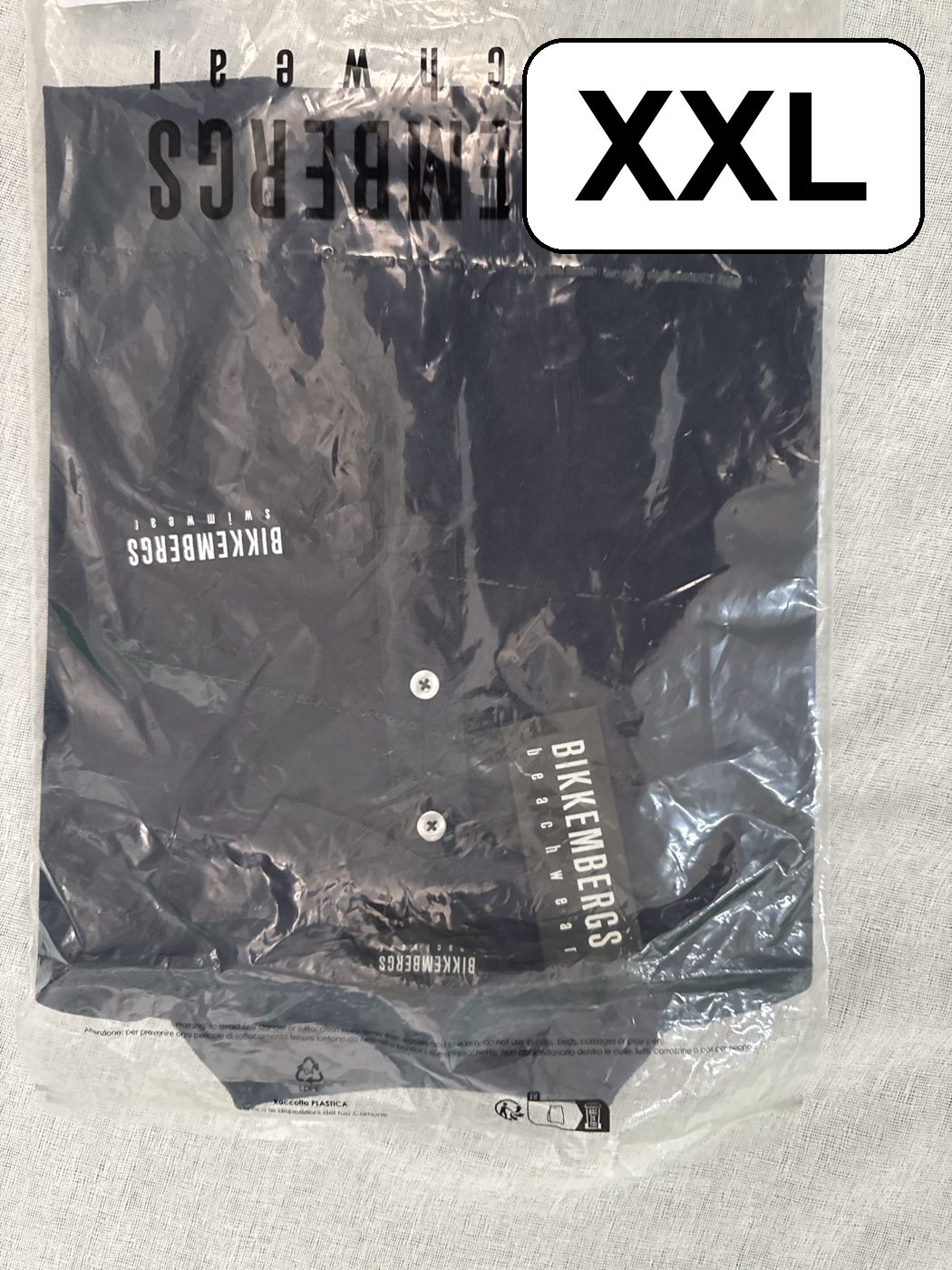 Polo Bikkembergs Swimwear – Azul marino, talla XXL, nuevo image 2