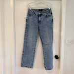 Dotti Blue Denim Jeans Size 10 Distressed Knee