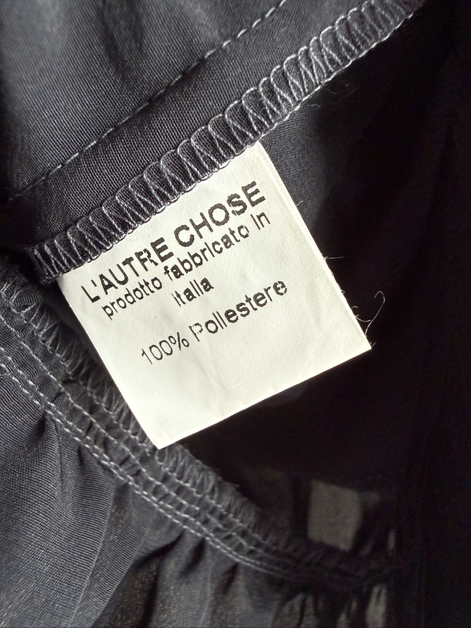 L'Autre Chose Black Peplum Blouse UK 10 with Gold Piping Detail Elegant image 6