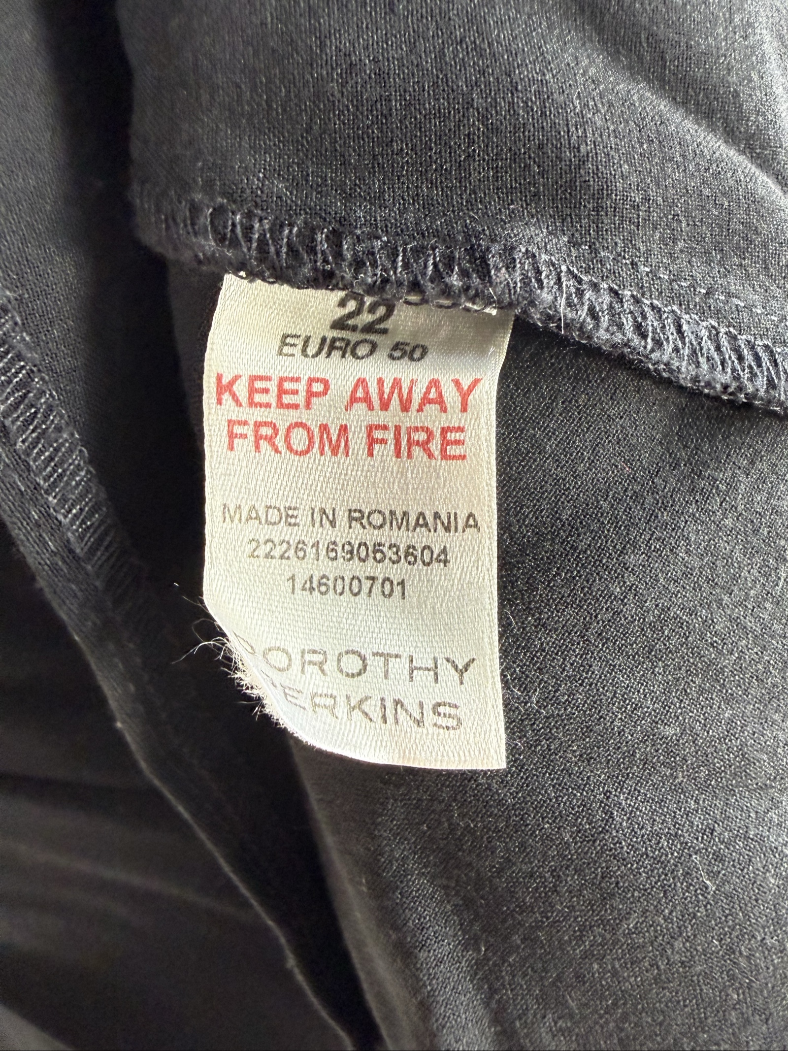 Dorothy Perkins Black Flared Skirt UK 20 Classic Elegant Workwear image 6