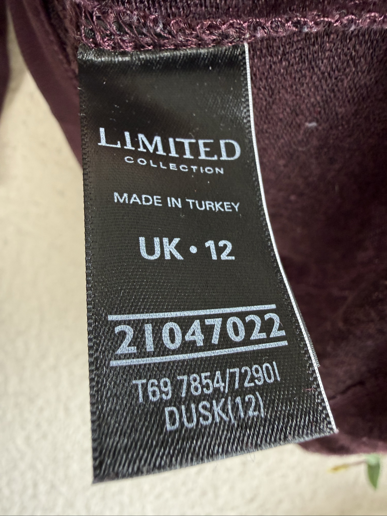 Limited Collection Dusk Purple Knit Top UK 12 Sheer Sleeve Detail Chic image 5