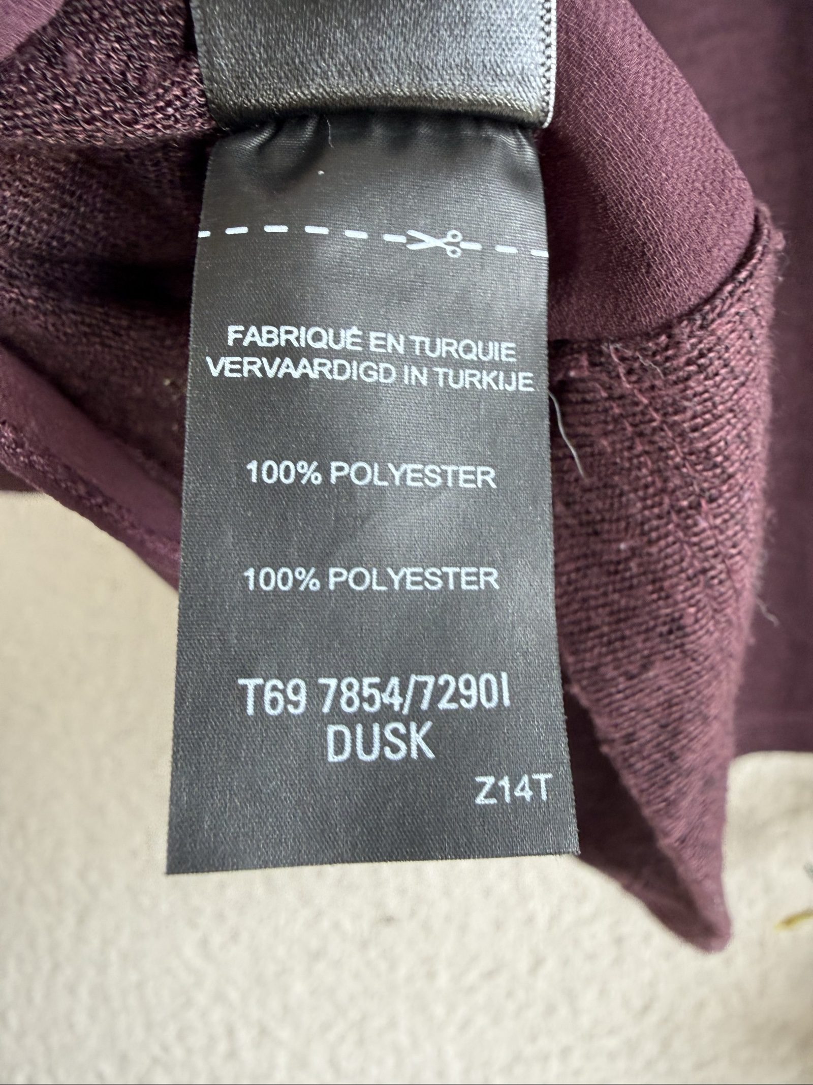 Limited Collection Dusk Purple Knit Top UK 12 Sheer Sleeve Detail Chic image 6