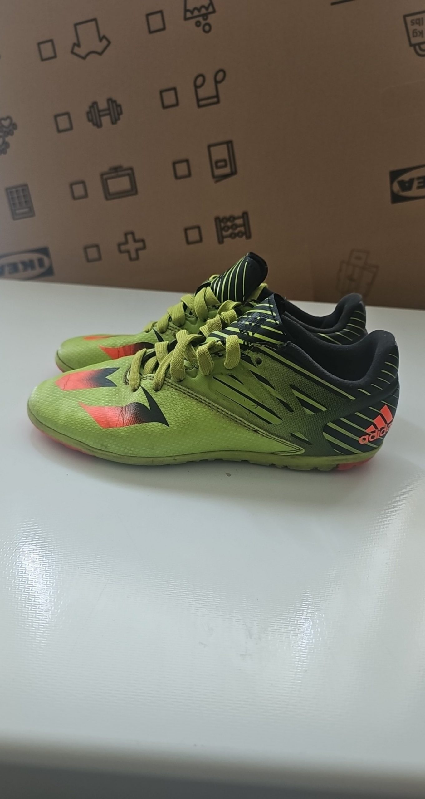 Adidas Green & Black Soccer Trainers UK 3