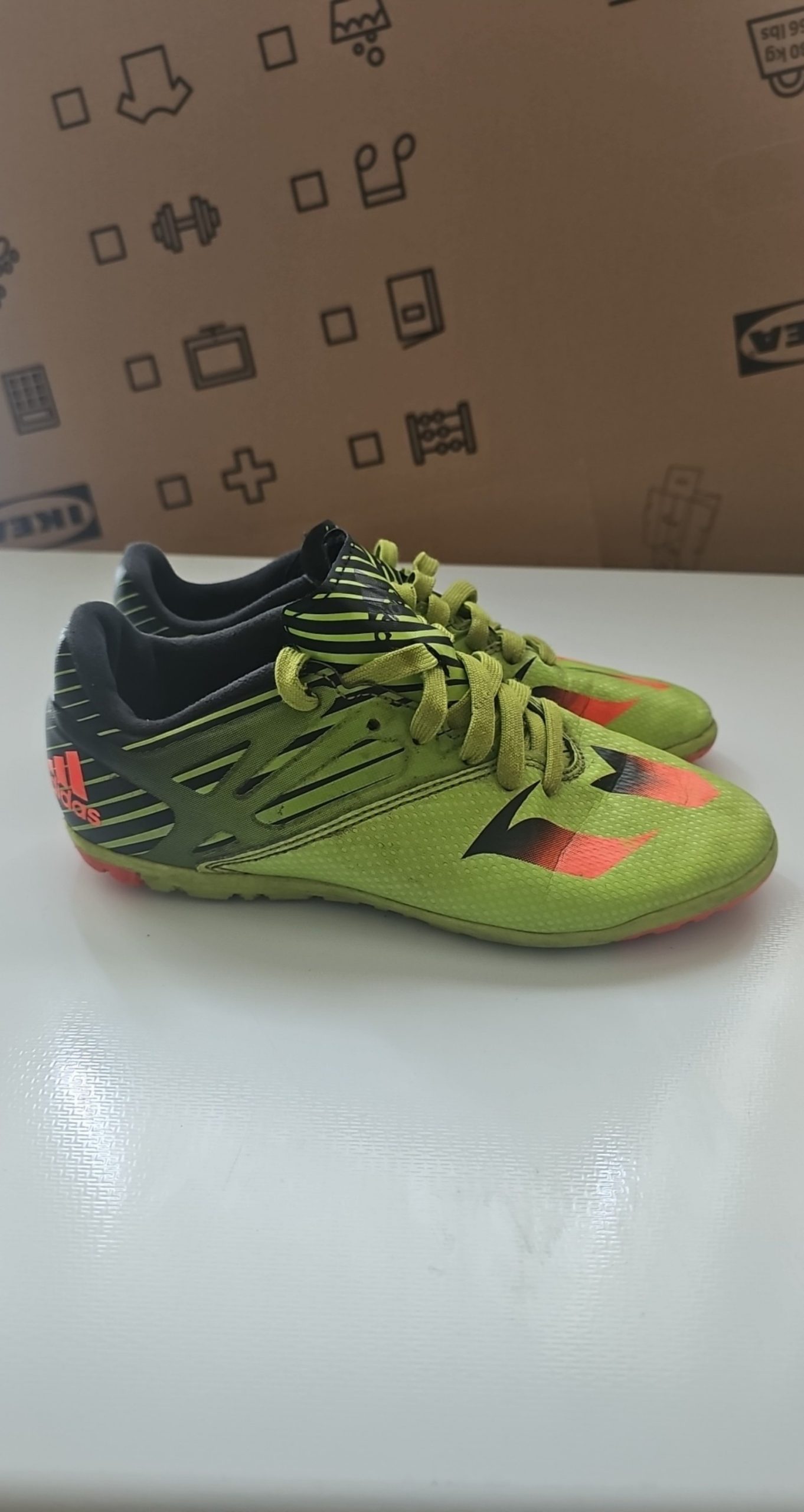 Adidas Green & Black Soccer Trainers UK 3 image 3