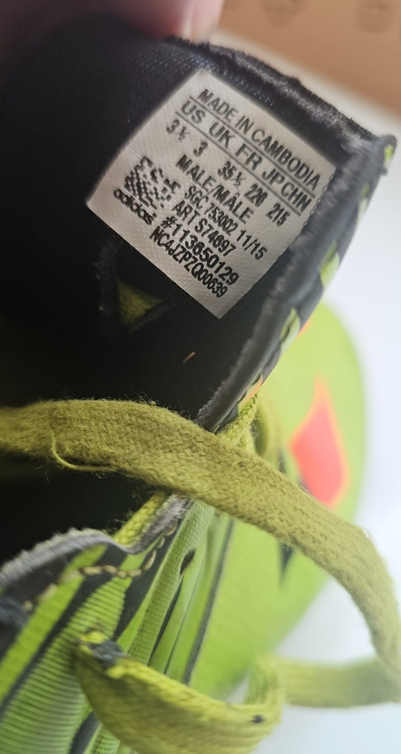 Adidas Green & Black Soccer Trainers UK 3 image 5