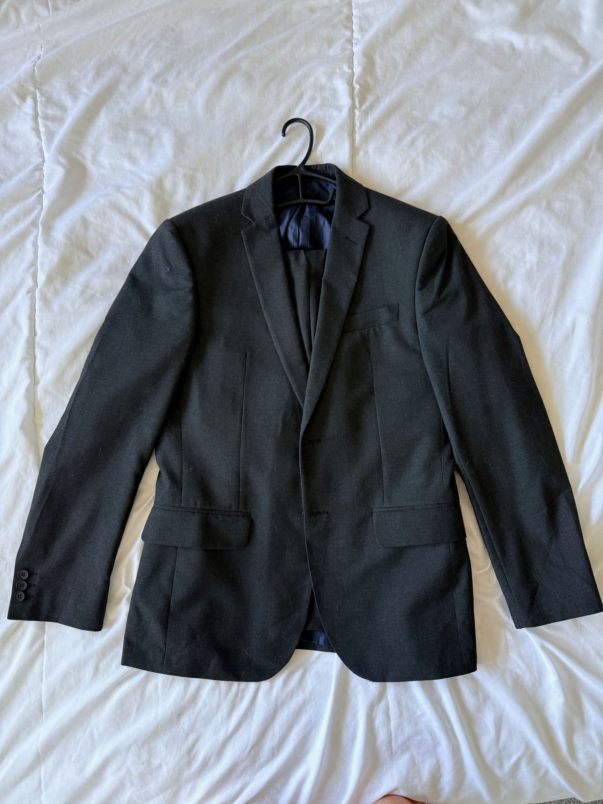 Scott and Taylor Black Wool Blend Suit Jacket UK 38 Trousers 32