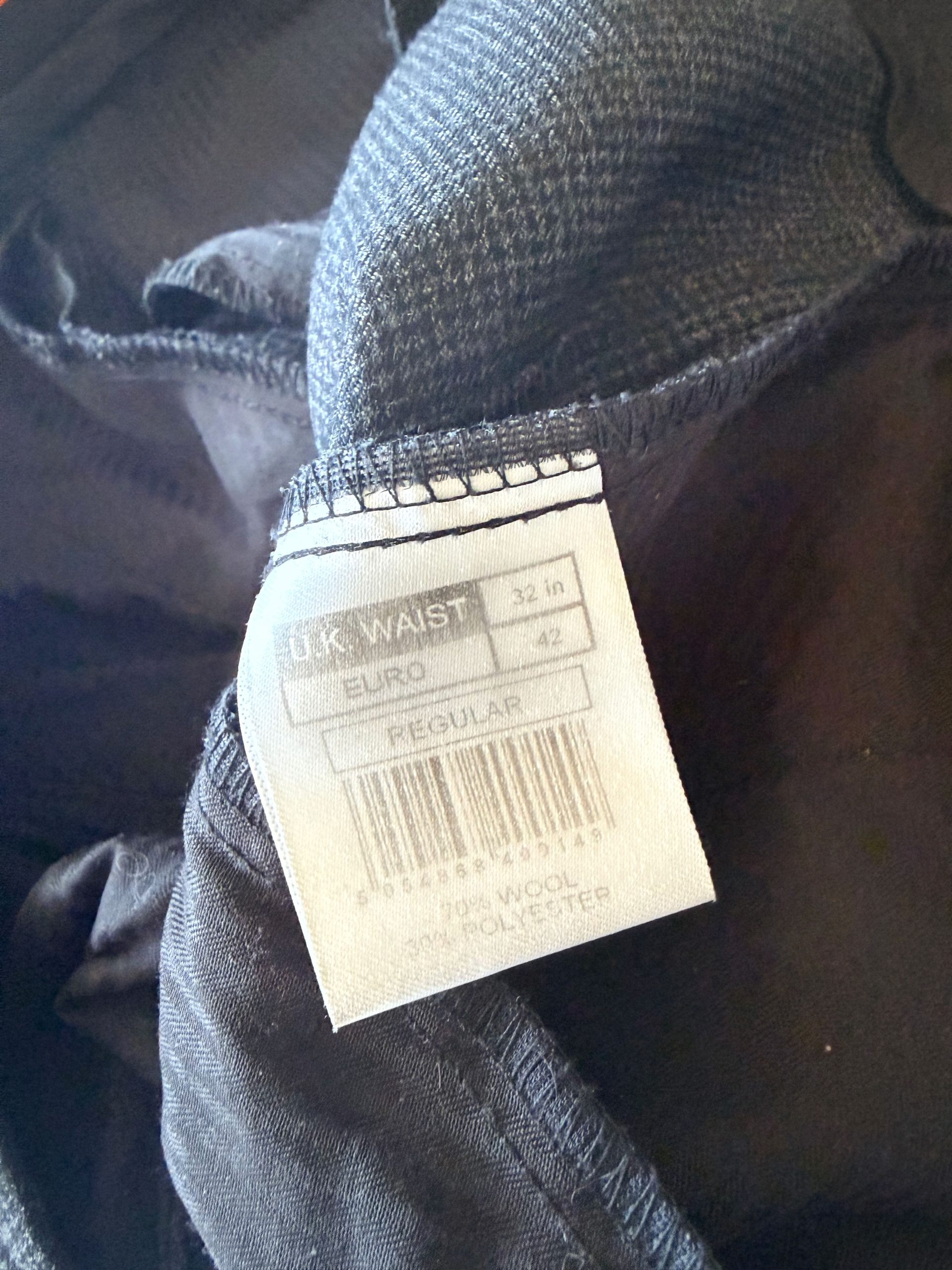 Ben Sherman Grey Men’s Wool Blend Suit Jacket 38R and Trousers 32R image 3