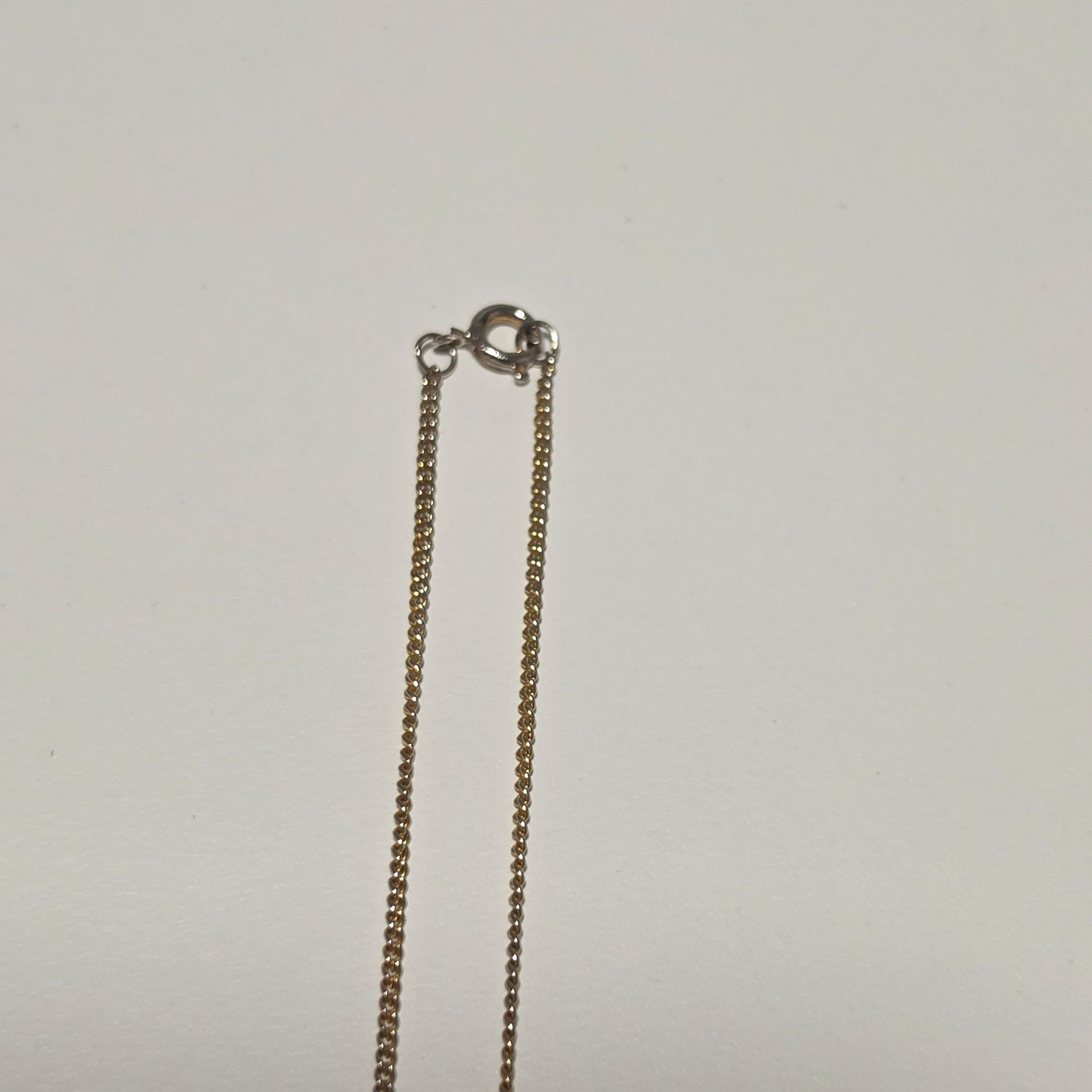 Costume Gold tone & Green Stone Pendant Necklace image 3