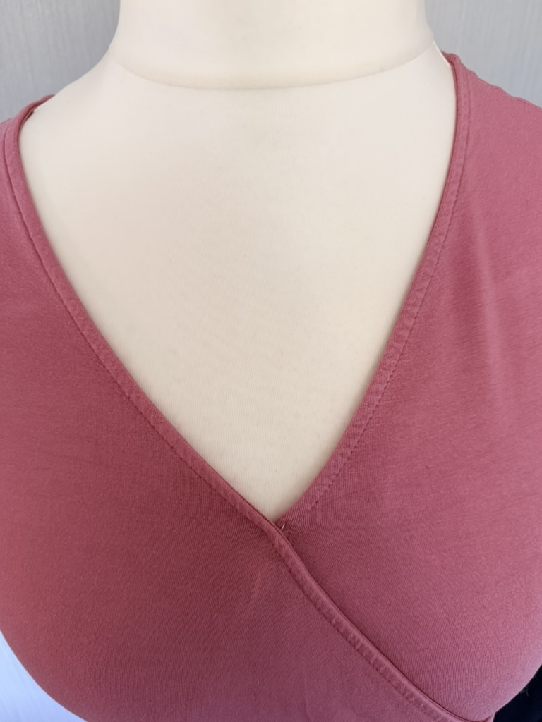 Crew Clothing Company Dusty Pink Puff Sleeve Wrap Top UK 14 image 2