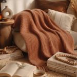Rust Brown Ultra Soft Throw Blanket Cozy Warm