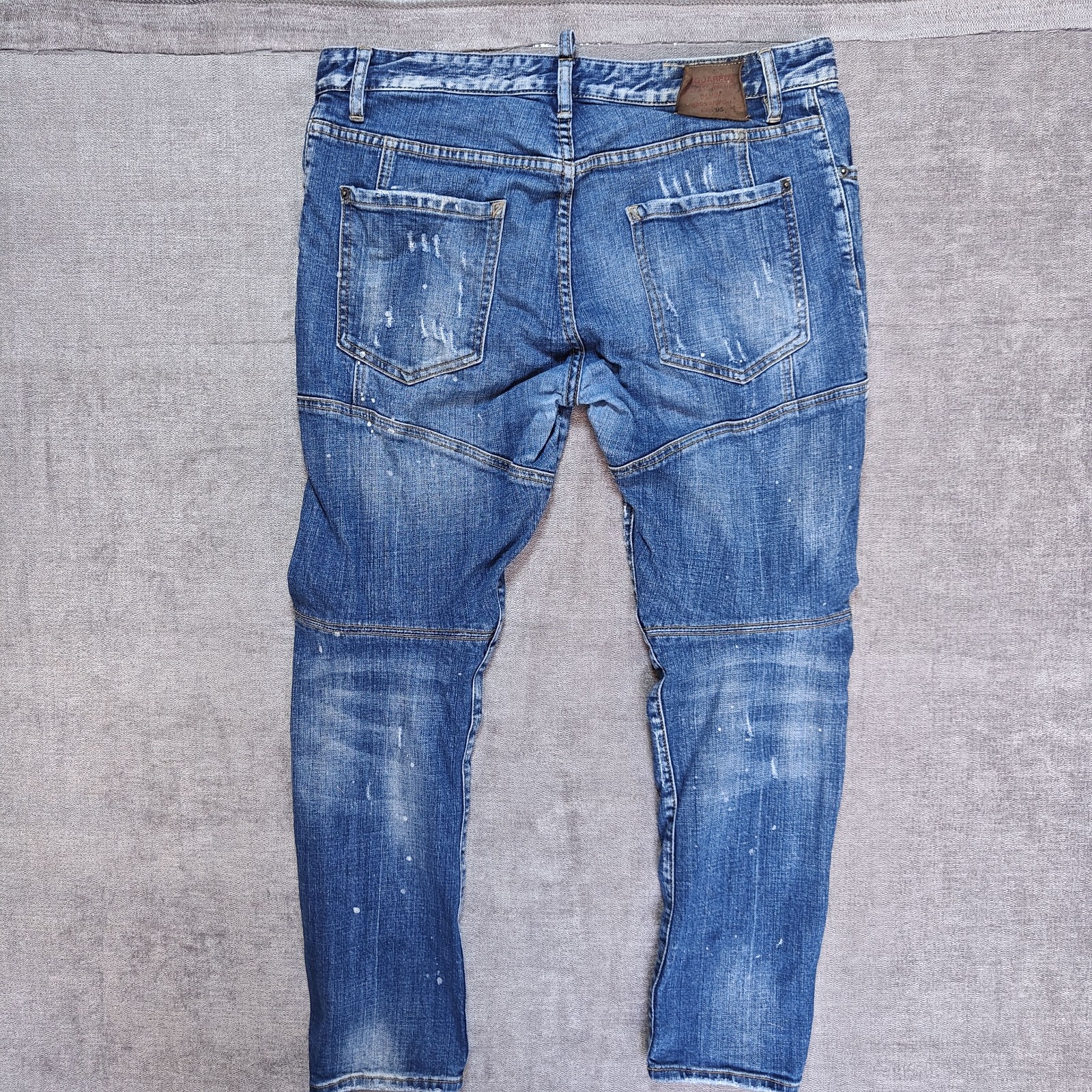 Dsquared2 Kickass Distressed Tidy BikerJeans Blue Mens W36 L28 image 6