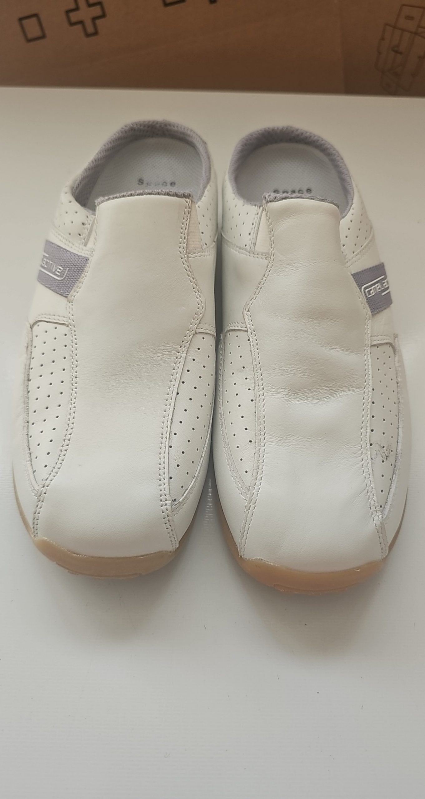 Camel Active White Leather Slip-On Shoes UK 5.5 Womans image 2