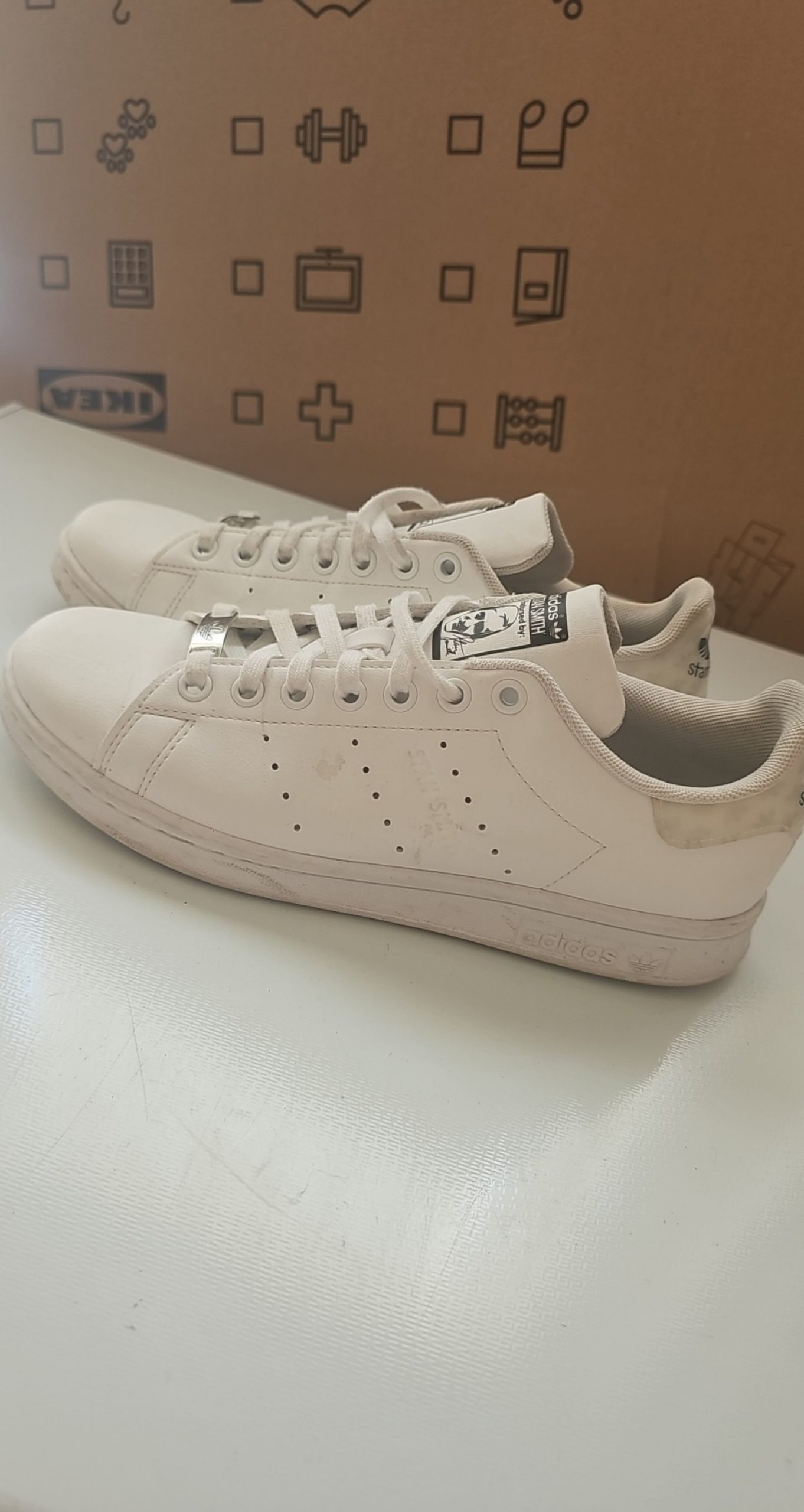 Adidas White Stan Smith Sneakers UK 6 Women's image 2