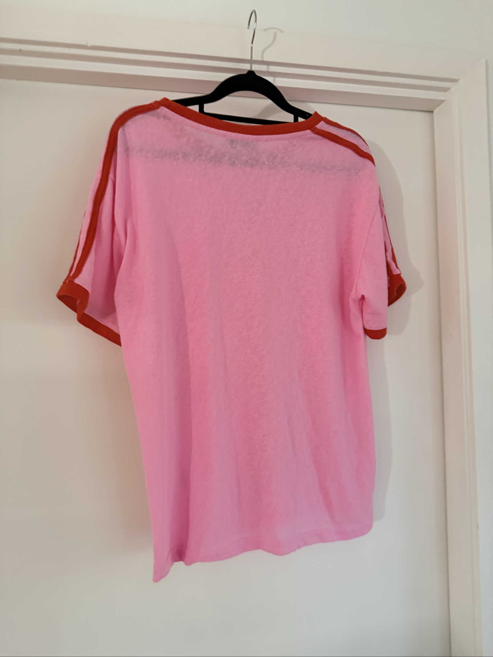 Paper Heart Pink & Red T-Shirt Sz 8 but oversized - Soft Cotton image 2