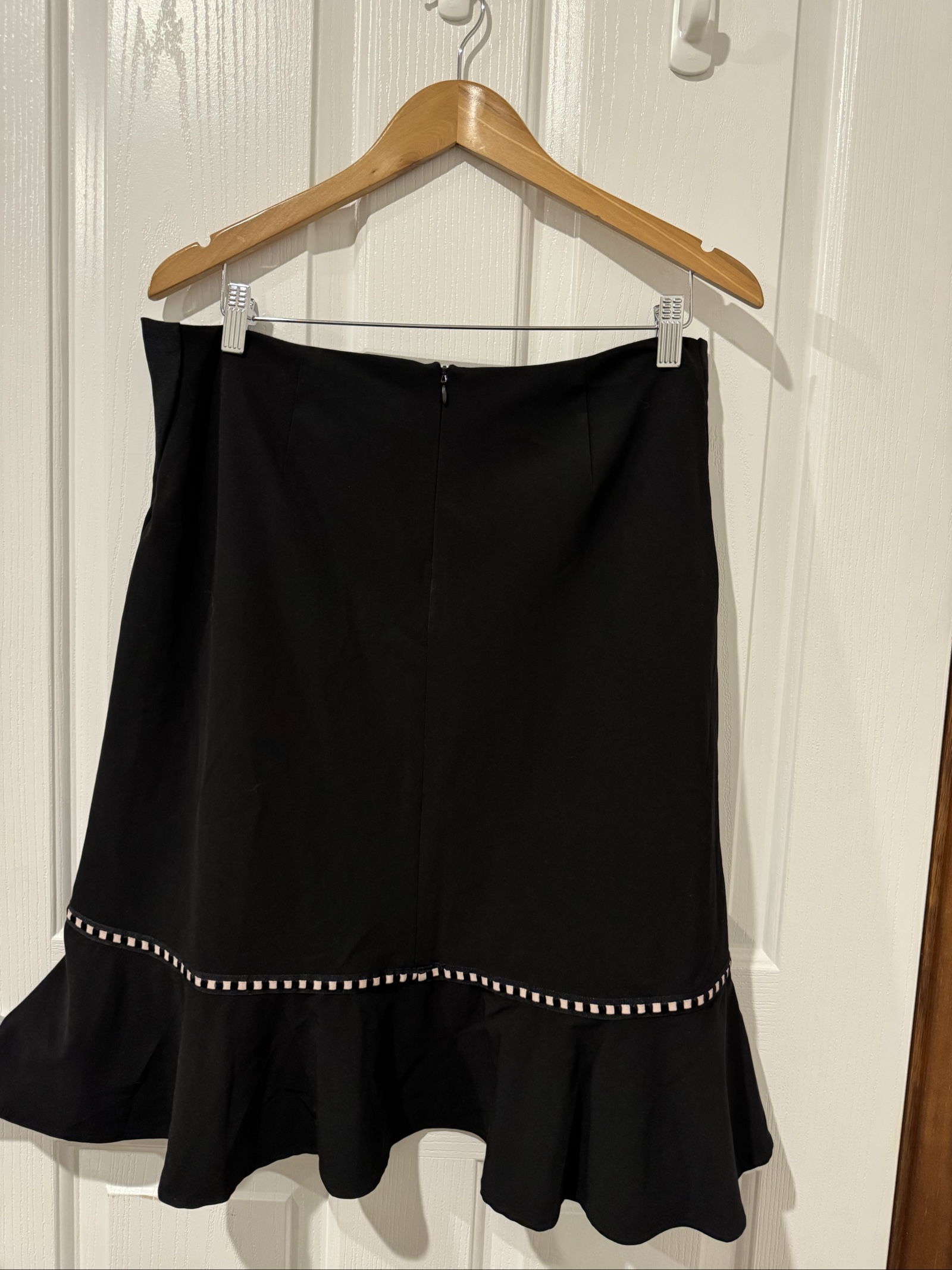 Katies Black Ruffle Hem Skirt Size 14 image 3