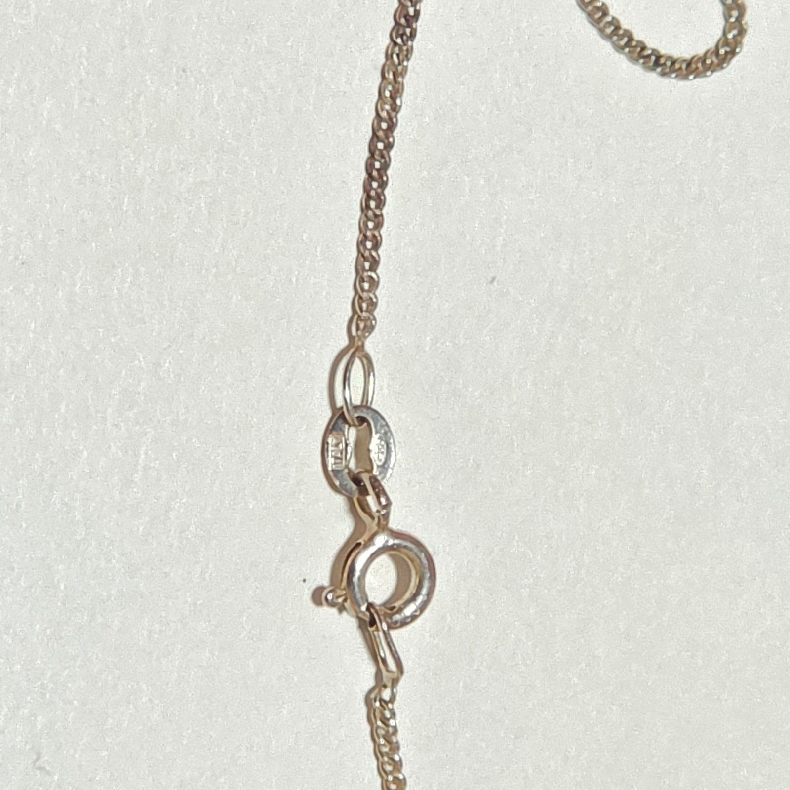 925 sterling Silver Bow Pendant Necklace Chain . image 5