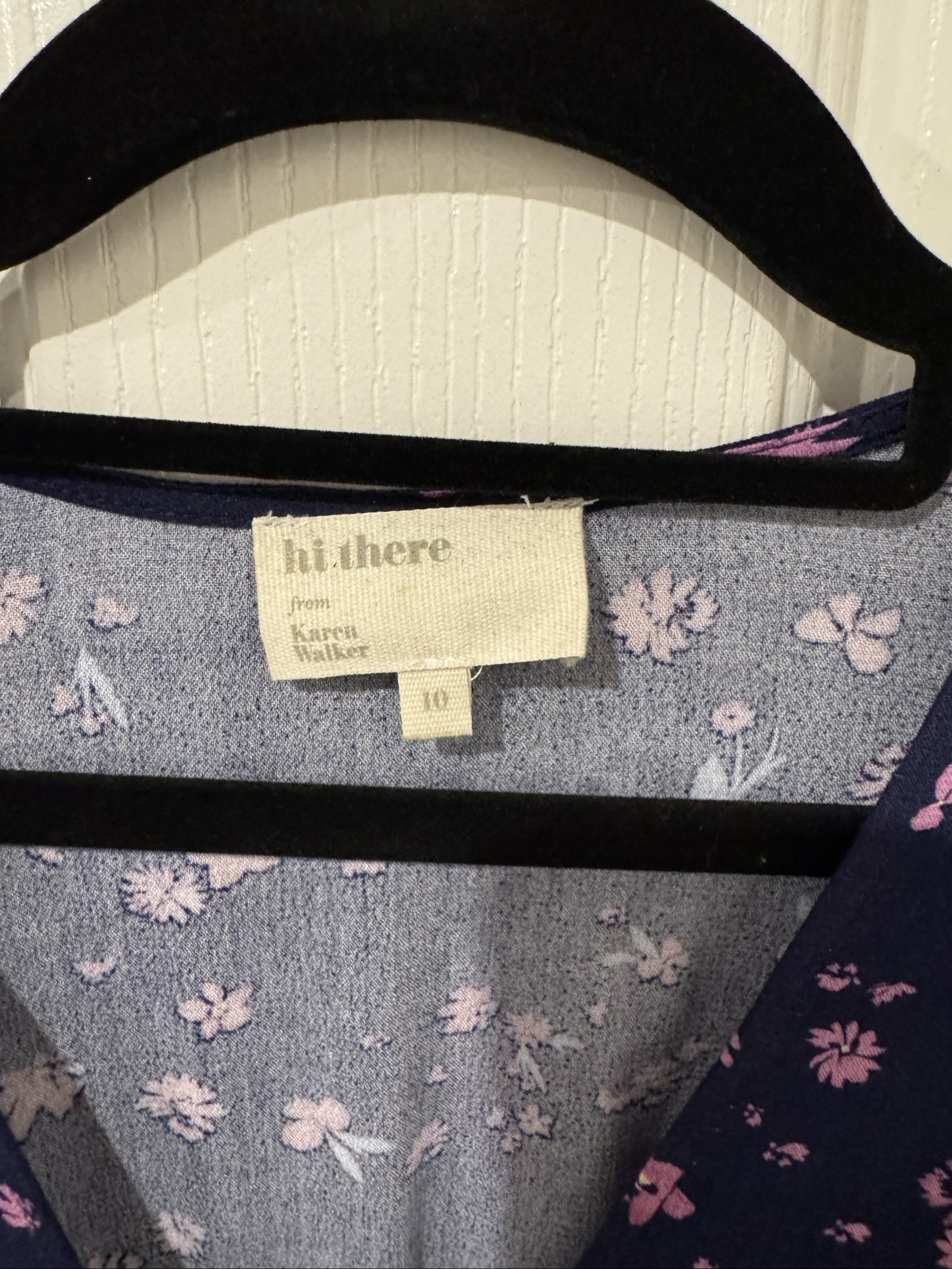 Hi There from Karen Walker Navy & Pink Floral Maxi Dress Size 10 image 2