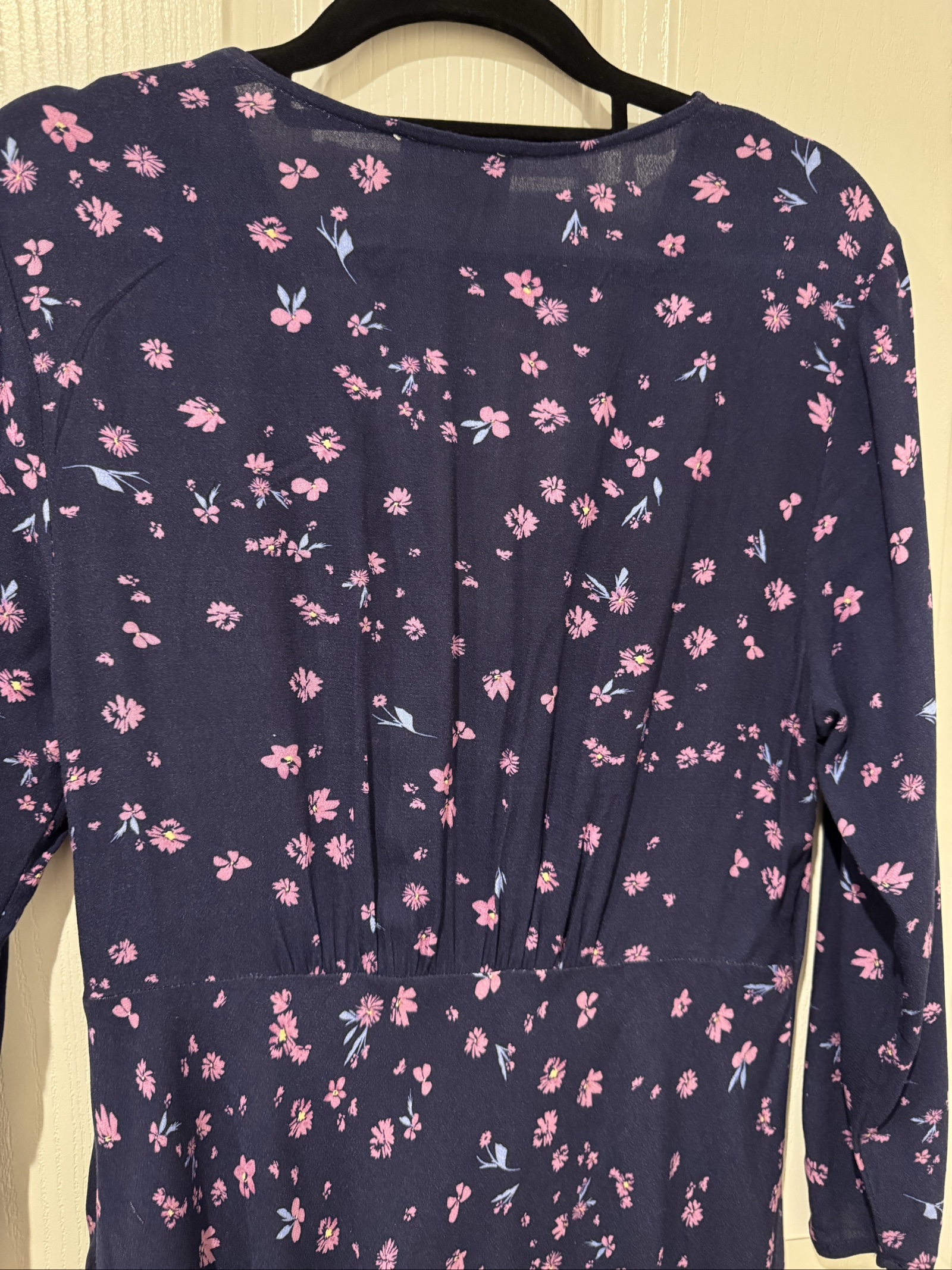 Hi There from Karen Walker Navy & Pink Floral Maxi Dress Size 10 image 5