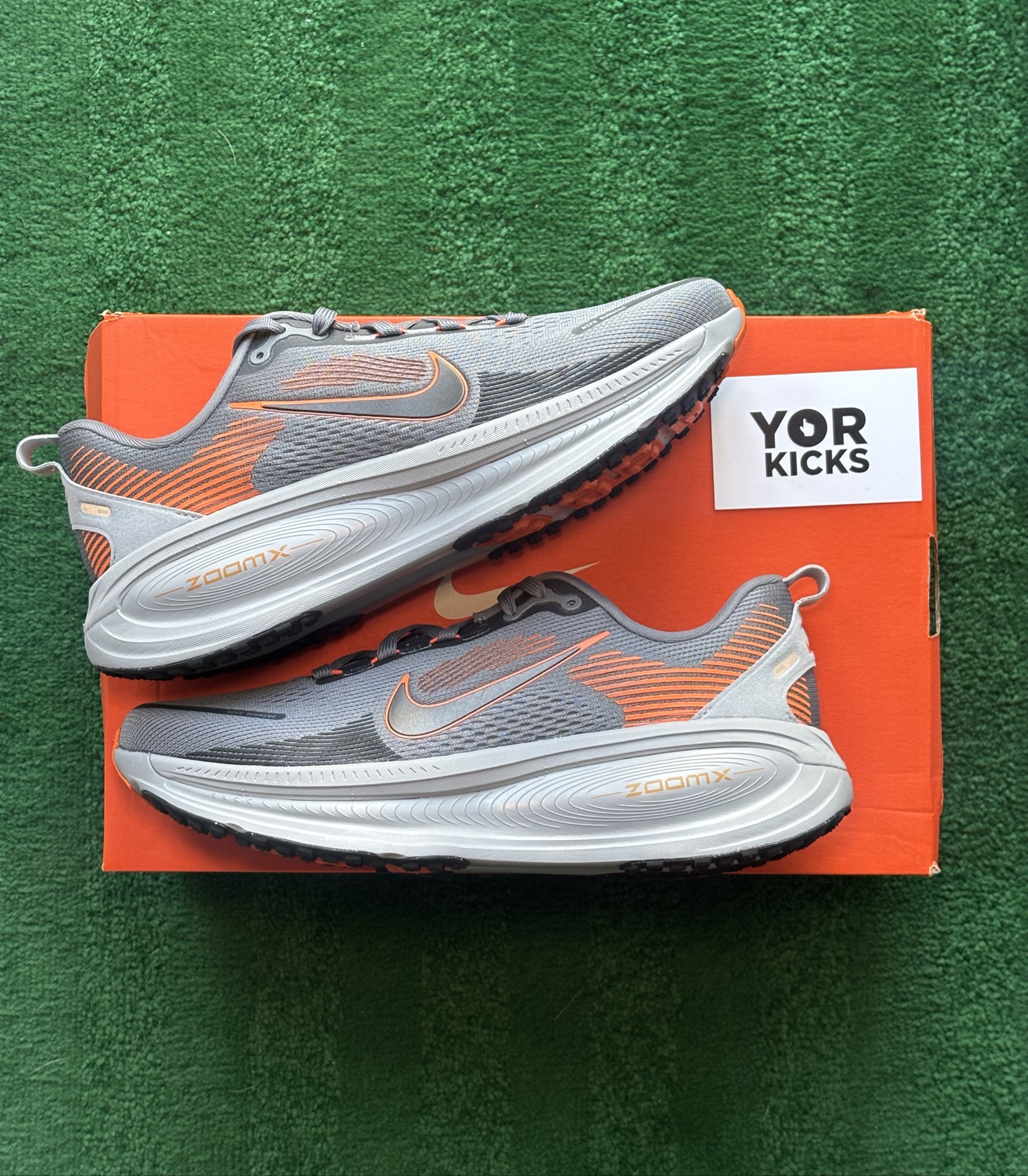 UK 7 Nike Vomero 18 | Cool Grey & Safety Orange HM6803-014 | New