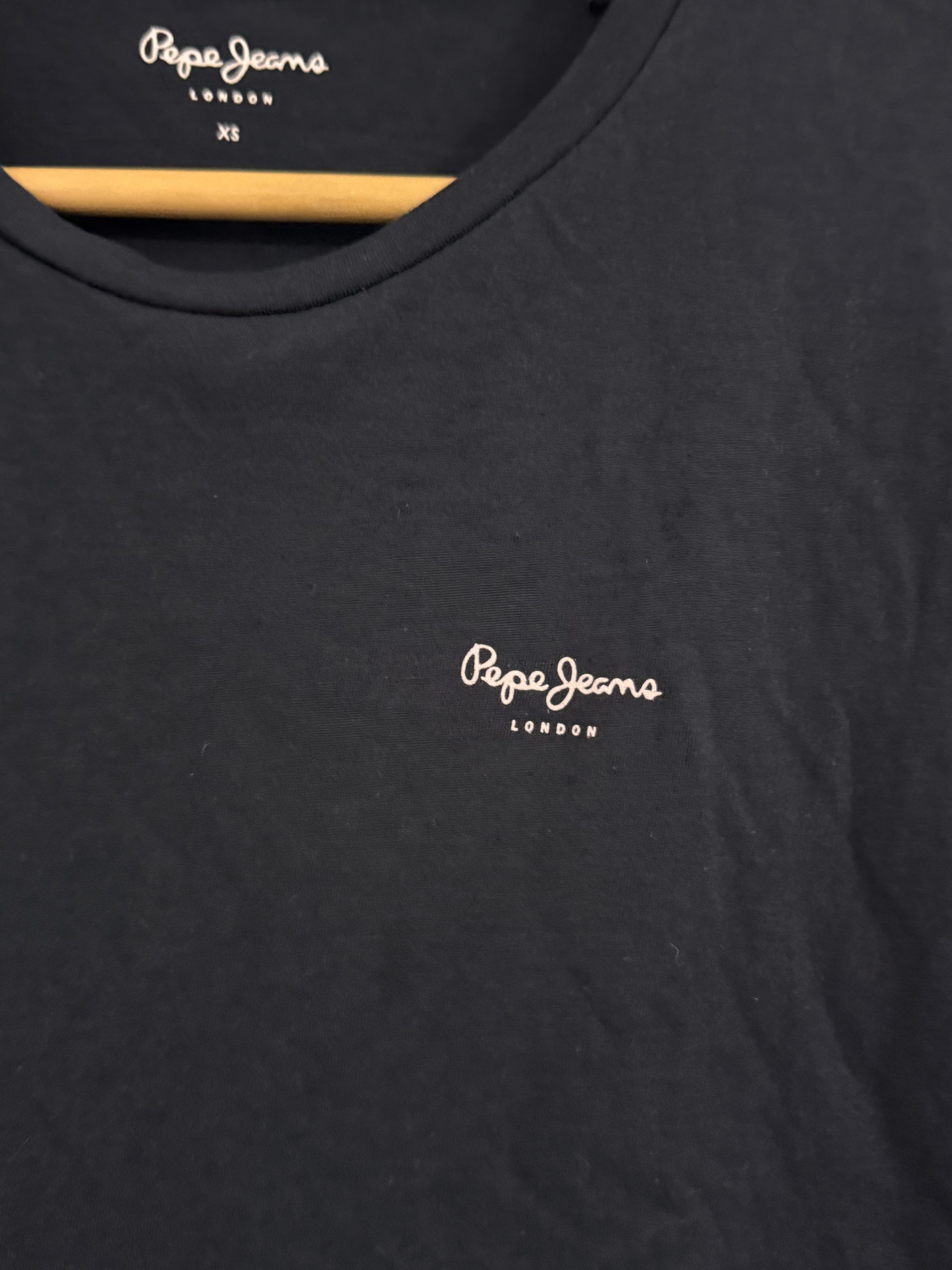 Pepe Jeans Black T-Shirt XS Minimal Logo - 2948 image 3