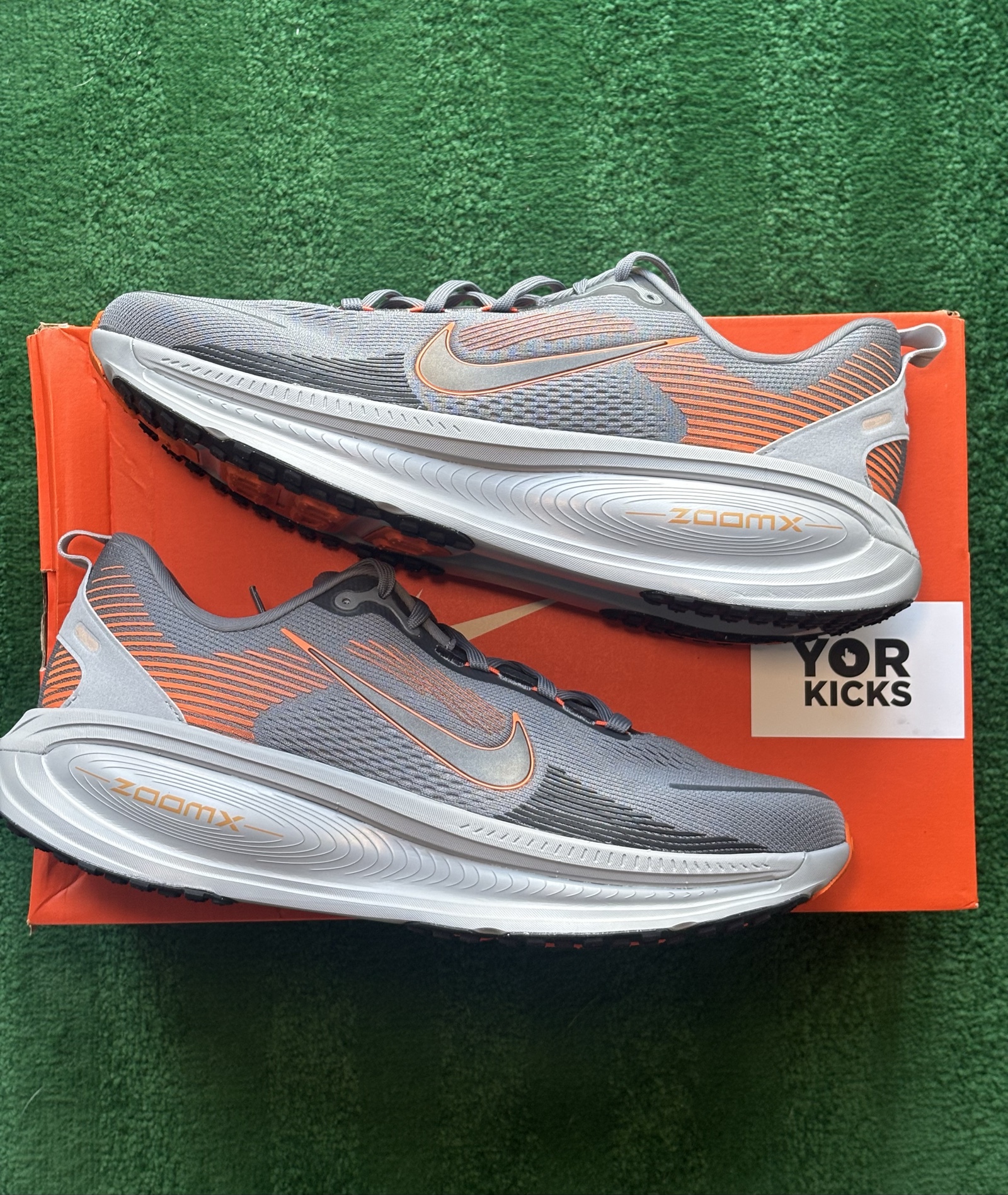 UK 11.5 Nike Vomero 18 | Cool Grey & Safety Orange HM6803-014 | New