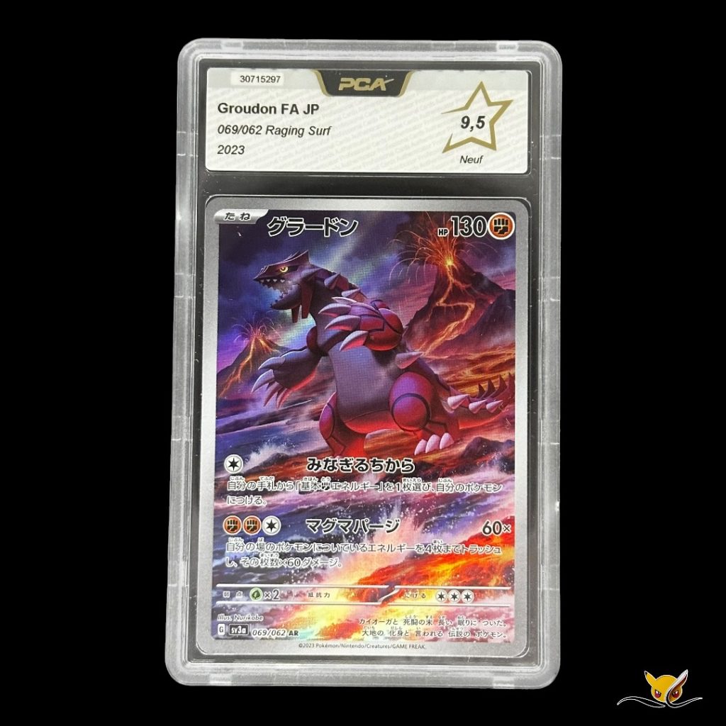 Groudon FA JP Raging Surf Pokémon Card 2023 PCA 9.5